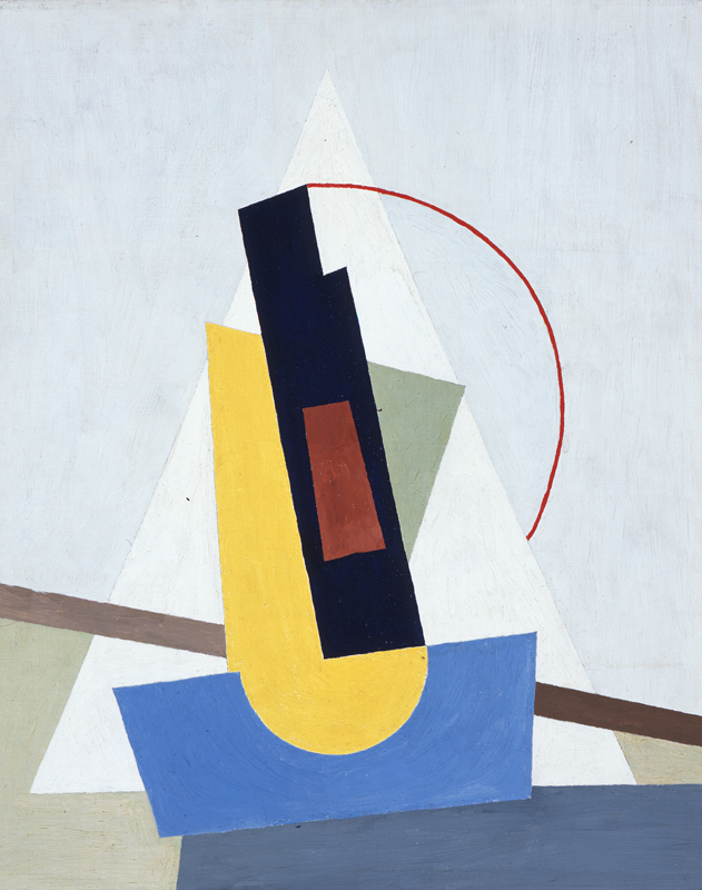 Albert Eugene Gallatin (American, 1881 – 1952), “Composition,” 1936. Oil on canvas. Georgia Museum of Art, University of Georgia; University Purchase, 1973. GMOA 1973.3018.