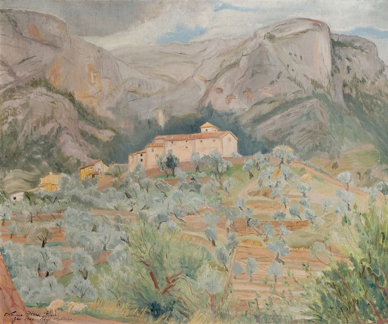 A landscape of the Spanish countryside by Louise Heron Blair