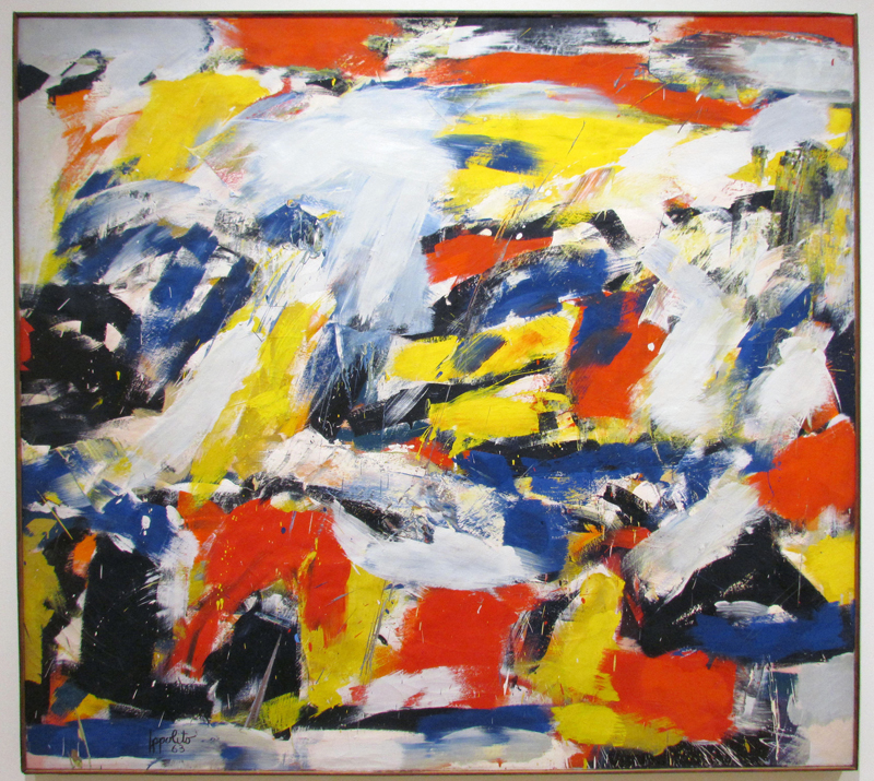 Angelo Ippolito (American, b. Italy, 1922 – 2001, “La Futa,” 1963. Oil on linen. Georgia Museum of Art, University of Georgia; Gift of Michael and Jon Ippolito. GMOA 2015.371.