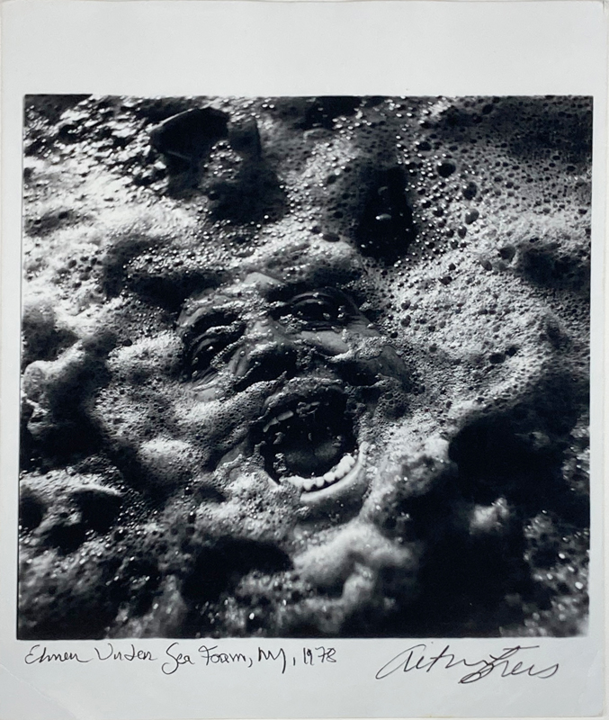 Arthur Tress (American, b. 1940), "Elmer Under Sea Foam, NY," 1978. Gelatin silver print on paper. Georgia Museum of Art, University of Georgia; Gift of J. Patrick and Patricia A. Kennedy. GMOA 2020.288.