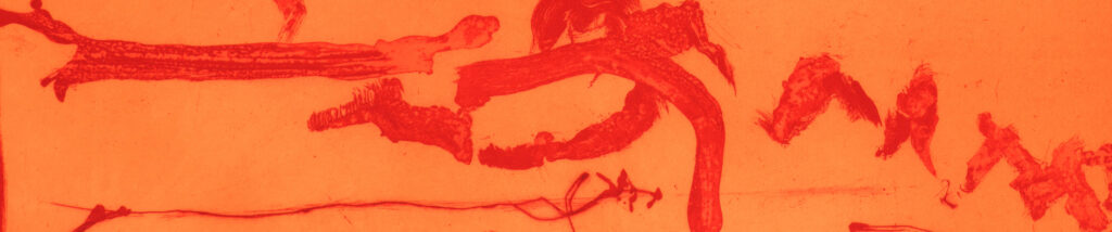 Detail of Helen Frankenthaler's print "Tout Ă Coup"