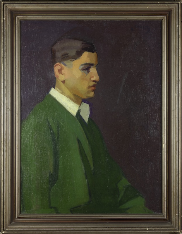 Portait of Sam Himmelfarb wearing a green sweater