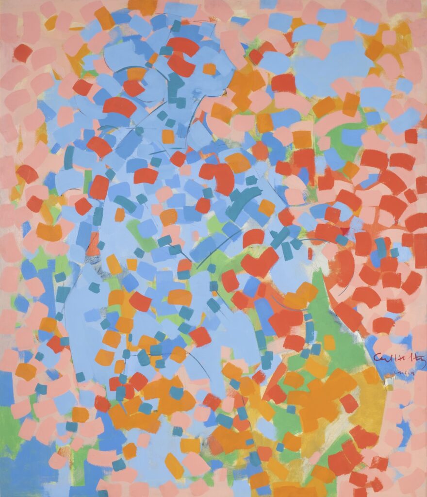 Abstract painting "Two Women Bathing" by Carl Holty