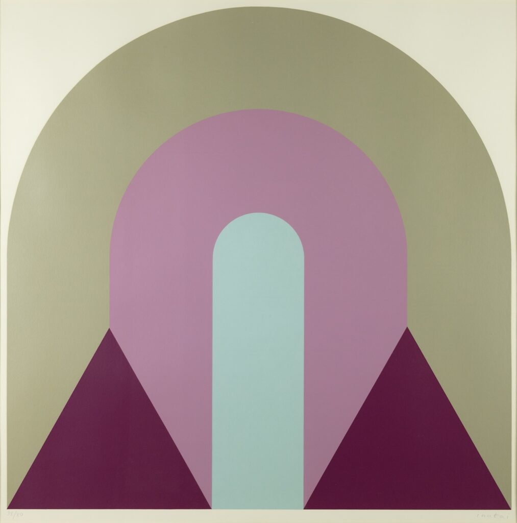 A color lithograph by Kyohei Inukai