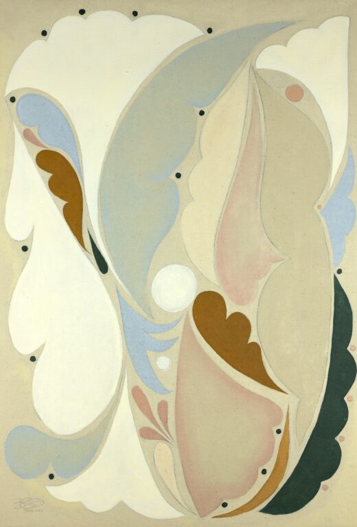 An abstract painting by Boramie Sao