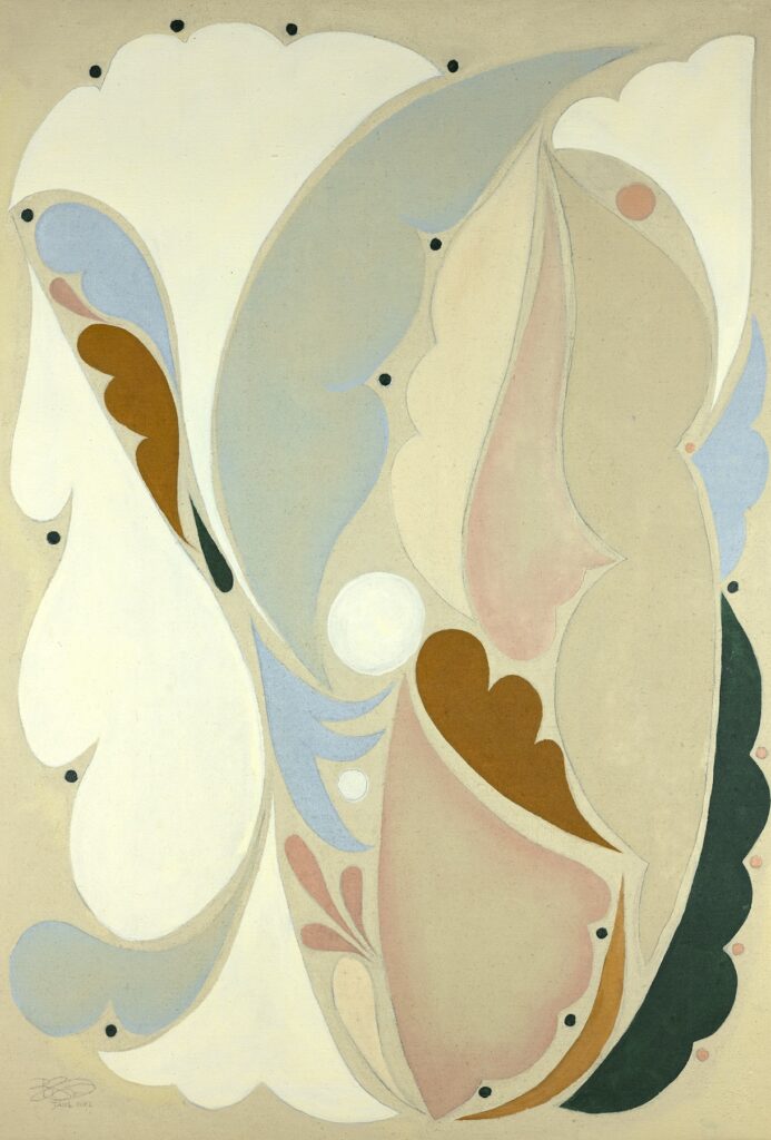 An abstract painting by Boramie Sao