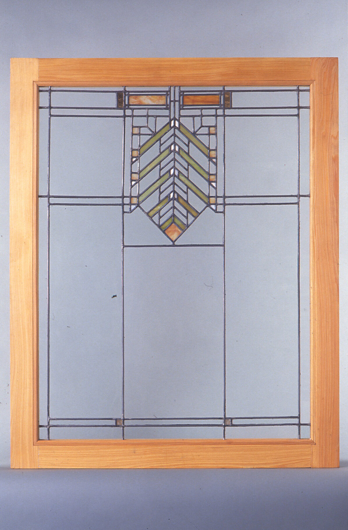 A window of Walser House designed by Frank Lloyd Wright.