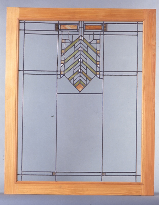 A window by Frank Lloyd Wright