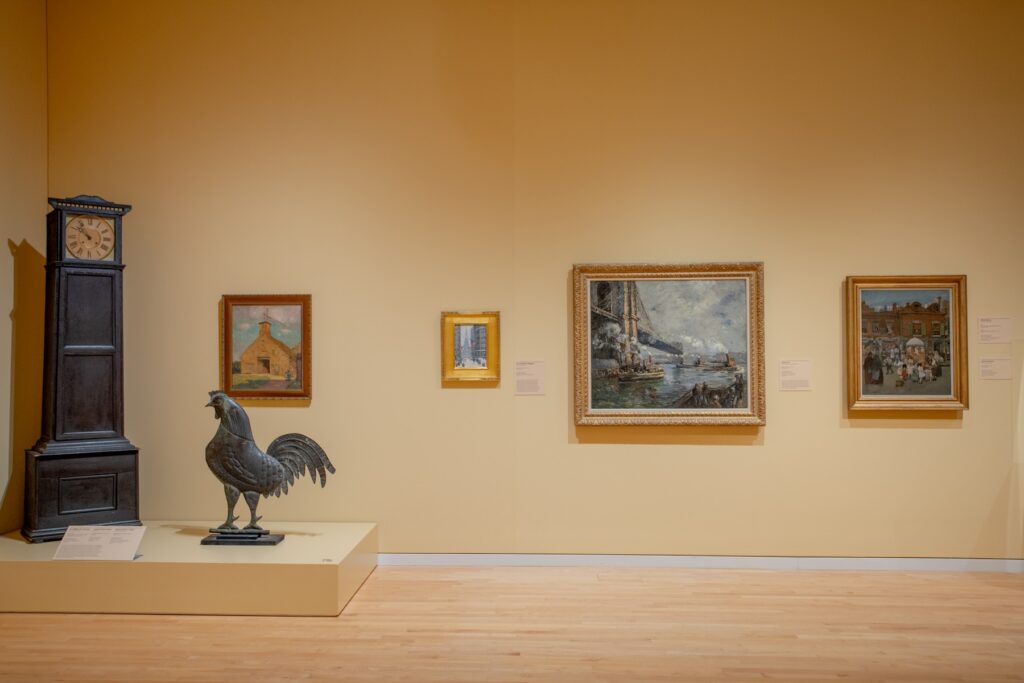 A photograph of the recently reinstalled Nalley South Gallery.